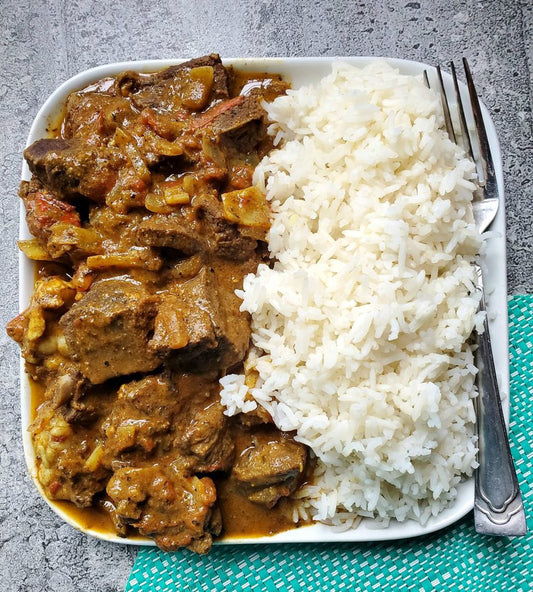 Kit de cena de cabra con coco y curry