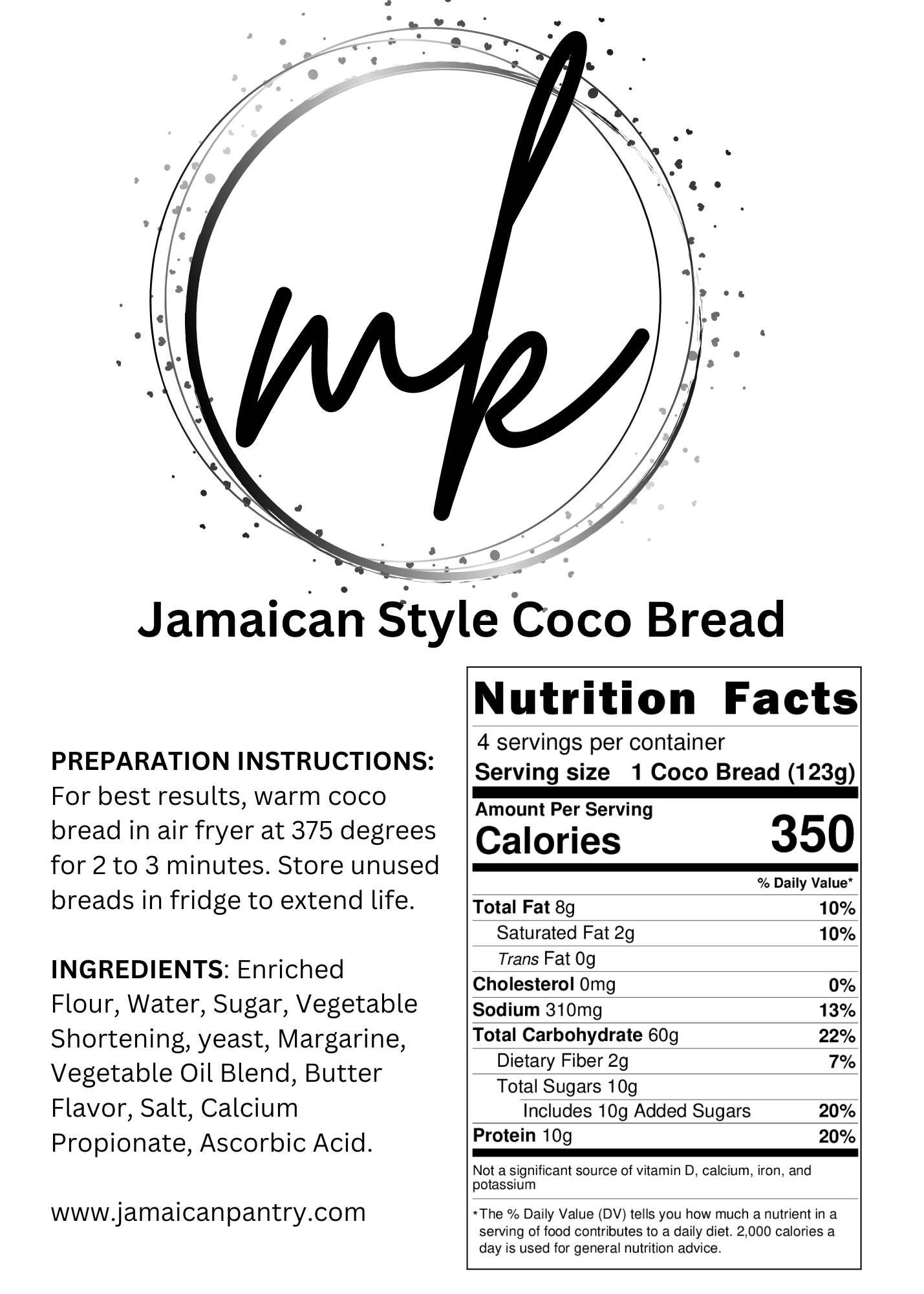 Coco Bread (4 Pack)