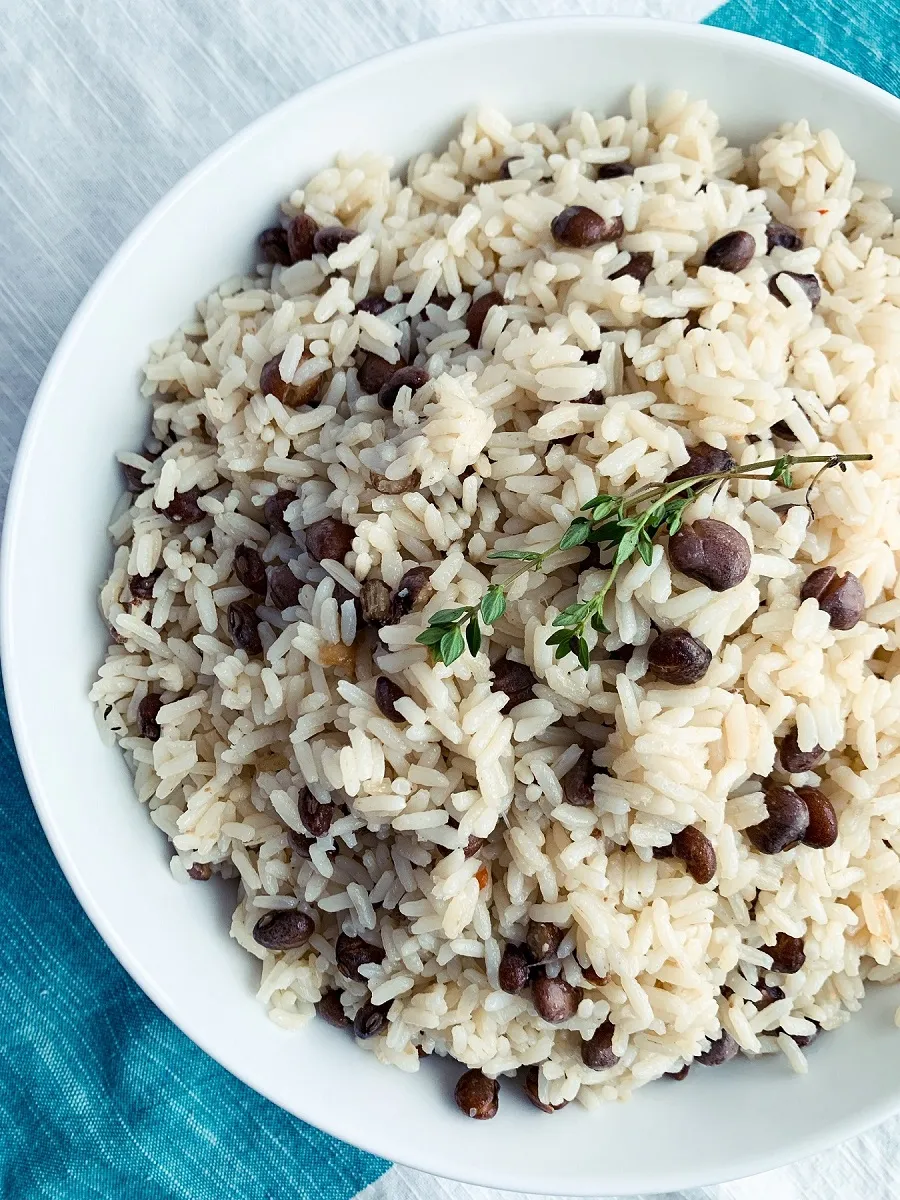 Arroz y guisantes